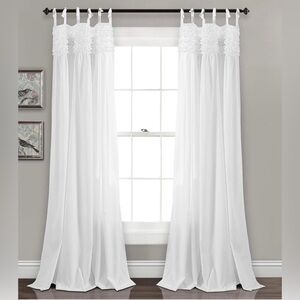 Shabby Chic White Lydia Ruffle Panel Set
